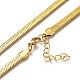 Unisex 304 Stainless Steel Herringbone Chain Necklaces(NJEW-O119-01B-G)-1