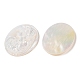 Natural White Shell Cabochons(SSHEL-C012-02)-2