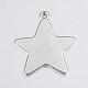 Tibetan Style Alloy Stamping Blank Tag Pendants(X-EA085Y-NF)-3