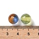 Gradient Color Transparent Resin Beads with Gold Foil(RESI-A035-10B)-3