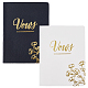 Imitation Leather Wedding Guestbooks Notepad with Gold Foil(AJEW-WH0348-157)-1