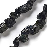 Raw Rough Natural Tourmaline Beads Strands, Nuggets, 6.5~9x5~6x3~5mm, Hole: 0.8mm, about 26~30pcs/strand, 7.48''~8.46''(19~21.5cm)(G-P528-B07-01)