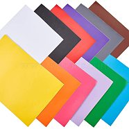 A4 Matte Self Adhesive Sticker Paper, Printable Lable Paper, DIY Craft Paper, Mixed Color, 29.4x21x0.01cm, 12color, 1sheet/color, 12sheets/set(TOOL-NB0001-24)