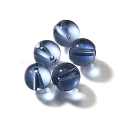 K9 Glass, Imitation Austrian Crystal Beads, Round, Steel Blue, 5.5x6mm, Hole: 1.2mm(GLAA-R004-03T)