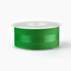 Polyester Grosgrain Ribbon, Green, 1-1/2 inches(38mm), 100yards/roll(91.44m/roll)(OCOR-P014-580-38mm)