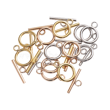 PVD Vacuum Plating 304 Stainless Steel Ring Toggle Clasps(STAS-CJ0001-46)-3