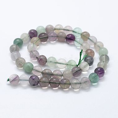 Natural Fluorite Beads Strands(G-E484-01)-2