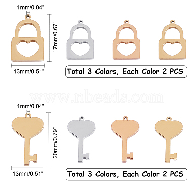 Unicraftale 304 Stainless Steel Charms(STAS-UN0012-03M)-2
