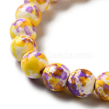 Synthetic Turquoise Dyed Beads Strands(G-E594-24G)-3