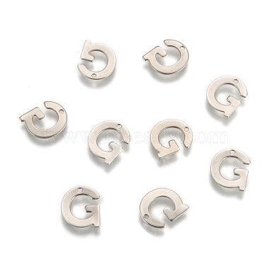 304 Stainless Steel Letter Charms(X-STAS-O072-G)-2