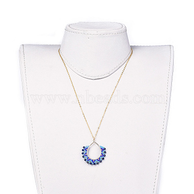 Japanese Seed Beads Pendant Necklaces(NJEW-JN02433-03)-3