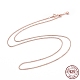 925 Sterling Silver Wheat Chains Necklace for Women(STER-I021-02A-RG)-1
