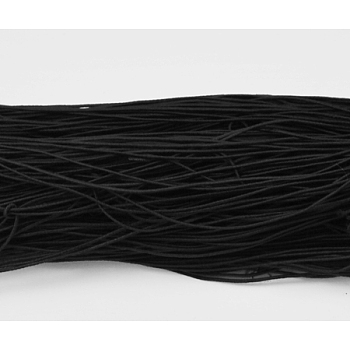 Elastic Cord, Black, about 1mm thick, about 25.15~27.34 yards(23~25m)/bundle