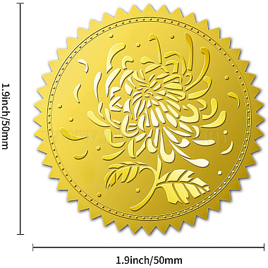 selbstklebende Aufkleber mit Goldfolienprägung(DIY-WH0211-196)-2