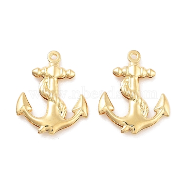 Real 18K Gold Plated Anchor & Helm 316 Surgical Stainless Steel Pendants