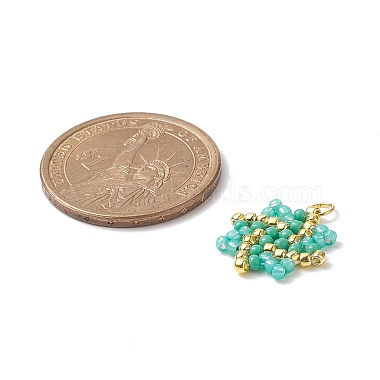 Handmade TOHO Seed Beads Pendants(PALLOY-MZ00094)-3