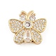 Brass Micro Pave Cubic Zirconia Slide Charms(ZIRC-I068-22G-01)-1