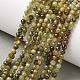 brins de perles de grenat vert naturel(G-Z161-A03-4mm)-1