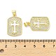 Brass Micro Pave Cubic Zirconia Pendants(KK-K365-06D-G)-3