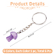 6Pcs 6 Styles Gemstone Keychians(KEYC-FH00006)-2