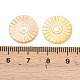 Natural Yellow Shell Carved Cabochons(SSHEL-B006-01A-A)-3