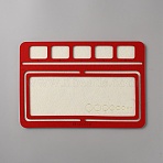 Felt Bead Design Board, DIY Beading Jewelry Bracelet and Anklet Making Tray, Rectangle, Red, 200x290x6mm(DIY-WH0419-98C-02)