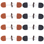 8Pcs 2 Colors Wood Buttons, Imitation Leather Toggle Buckles, for Bag Sweater Jacket Coat, DIY Sewing Accessories Crafts, Mixed Color, 155mm, 4pcs/color(BUTT-GF0004-36)