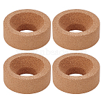 4Pcs Cork Round Bottom Flask Holder, Lab Flask Support Cork Stand, BurlyWood, 80x30mm, Inner Diameter: 59mm, Hole: 31mm(AJEW-GA0008-78)