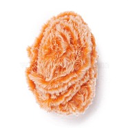 Polyester & Nylon Yarn, Imitation Fur Mink Wool, for DIY Knitting Soft Coat Scarf, Dark Orange, 4.5mm(YCOR-C001-01O)