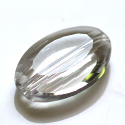 Imitation Austrian Crystal Beads, Grade AAA, Faceted, Oval, Clear, 11.5x8x4mm, Hole: 0.9~1mm(SWAR-F072-11x8mm-01)