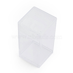 Plastic Bead Storage Containers, Rectangle, Clear, 5x2.95x2.7cm(CON-N012-04)