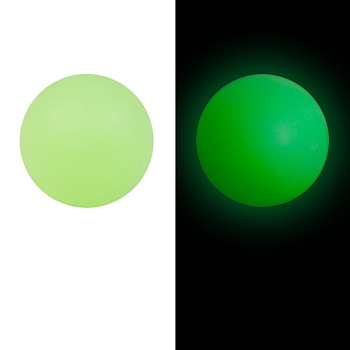 Luminous Food Grade Silicone Beads, Chewing Beads For Teethers, DIY Nursing Necklaces Making, Round, Light Green, 15mm