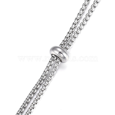 304 Stainless Steel Box Chain Slider Necklace Making(MAK-H100-01P)-3