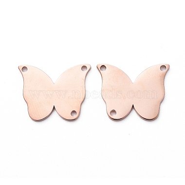 Rose Gold Butterfly 304 Stainless Steel Links