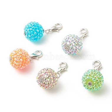 Mixed Color Round Resin Decoration