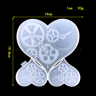 DIY Heart with Gear Wall Decoration Silicone Molds(VALE-PW0001-088A)-2
