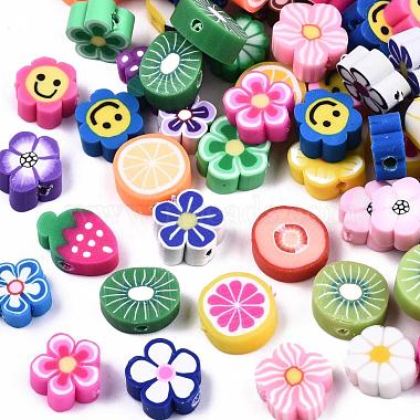 8mm Mixed Color Mixed Shapes Polymer Clay Beads
