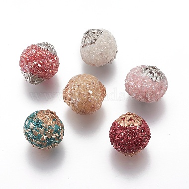20mm Mixed Color Round Polymer Clay Beads