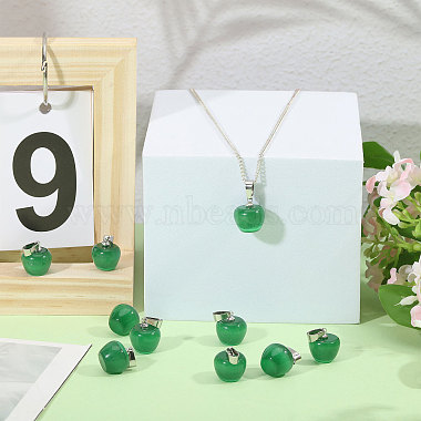12pcs pendentifs &oelig;il de chat(G-CA0001-87)-5
