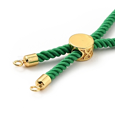 Наполовину готовые браслеты-слайдеры из скрученной миланской веревки(FIND-G032-01G-08)-4