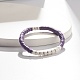 Handmade Polymer Clay Heishi Beads Stretch Bracelet for Women(BJEW-JB07526)-2