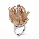 регулируемое кольцо с натуральным драгоценным камнем(RJEW-G271-02P)-2