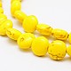 Flat Round Synthetic Turquoise Beads Strands(TURQ-I022-16x6mm-10)-1