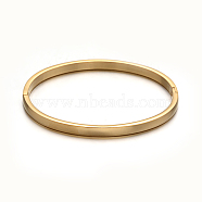 304 Stainless Steel Bangles, Golden, 50x59mm, 4mm(BJEW-E277-42A-G)