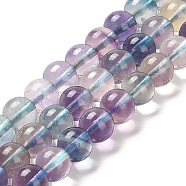 Natural Fluorite Beads Strands, Grade 5A, Round, 5.8~6.8mm, Hole: 0.9mm, about 62~66pcs/strand, 15.04''~15.35''(38.2~39cm)(G-K345-B02-01)