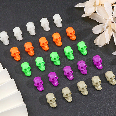 chgcraft 120pcs 6 couleurs perles en plastique d'Halloween(KY-CA0001-46)-5