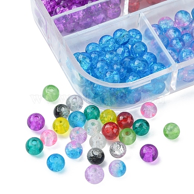 840Pcs 12 Colors Spray Painted Crackle Glass Beads(CCG-FS0001-01)-4