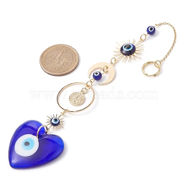 décorations pendantes en lampadaire mauvais œil bleu(HJEW-JM01603-02)-3