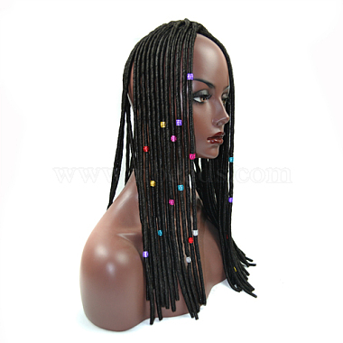 Dreadlocks en aluminium perles décoration de cheveux(ALUM-R008-04-B)-4