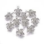 Antique Silver Tortoise Alloy Charms(X-PALLOY-ZN40923-AS-FF)